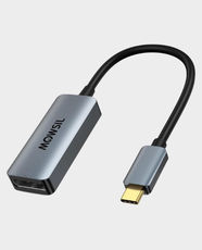 Mowsil USB-C to DisplayPort Adapter | 4K@60Hz Ultra HD Resolution | USB 3.1 Type-C Input | Mirror and Extended Display Modes | Gold Plated Connectors | Aluminum Alloy Housing | Plug & Play | MOCDP - Grey