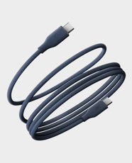 Energea Helix 60 USB-C to USB-C Magnetic Cable | 1.5m Cable Length | 60W Fast Charging | 480Mbps Data Transfer | Fray-Resistant Nylon Woven Mesh - Blue