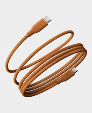 Energea Helix 60 USB-C To USB-C Magnetic Cable | 1.5m Cable Length | 60W Fast Charging | 480Mbps Data Transfer | Fray-Resistant Nylon Woven Mesh - Orange