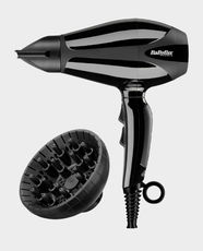 Babyliss Compact Pro 2400 Hair Dryer | 2400W Power | 2 Speed and 2 Heat Settings | 2.8m Cord | Ionic Frizz Control Technology | Removable Filter | 124 m³/h Airflow | Lightweight and Compact Design | 6715SDE - Black