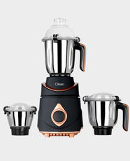 Clikon Pulse Pearl 3-in-1 Mixer Grinder | 750W Power | Stainless Steel Jars | Razor-Sharp Blades | Copper Motor | Airtight Lockable Lids | Automatic Overload Protection | Spill-Proof Grinding | CK1203 - Black