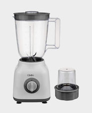 Clikon 2-in-1 Blender | 400W Power | 1.5L Unbreakable Jar | Wet & Dry Grinder Jar | 2-Speed Settings with Pulse Control | Overheat Protection | Overload Cut-Off | CK2294 - White