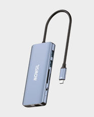 Mowsil 11-in-1 USB-C Hub | 2 × USB 3.0/ 2 x USB 2.0/ HDMI 4K@30Hz/ VGA/ Gigabit RJ45/ SD/TF Card Reader and 3.5mm Audio | USB-C 100W Power Delivery | 5Gbps Data Transfer | Aluminum Alloy Housing | MOCHB11 - Metallic Grey