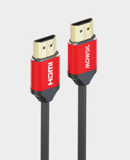 Mowsil 4K 30Hz HDMI 1.4 Cable | 3m Length | 24K Gold-Plated Connector | Up to 10.8 Gbps | DTS:X Audio Support - Bright Red