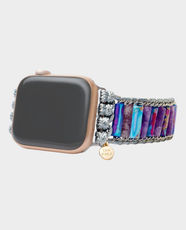 Cape Diablo Serene Imperial Jasper Apple Watch Strap | Imperial Jasper & Stainless Steel Materials | Handmade Design | Adjustable Closure | Compatible with 38 - 45mm Apple Watch | AW1SERENEIJ