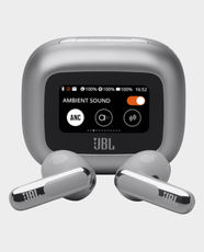 JBL Live Flex 3 True Wireless Earbuds | 12mm Dynamic Drivers | Upto 50 Hours Play Time | Spatial Sound | 6 Microphones | Touch Control | IP54 Water Resistance | Bluetooth 5.3 - Silver