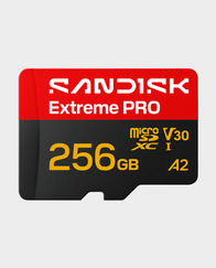 SanDisk Extreme PRO microSD 256GB 250MBs U3 V30 A2 Memory Card in Qatar