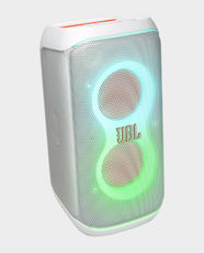 JBL PartyBox Club 120 Portable Party Speaker | 160W JBL Pro Sound | Up to 12 Hours Playtime | Futuristic Light Show | AI Sound Boost | Auracast Support | IPX4 Resistance | Bluetooth 5.3 - White