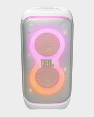 JBL PartyBox Stage 320 Portable Party Speaker | 240W JBL Pro Sound | Up to 18 Hours Playtime | Adaptive Light Show | AI Sound Boost | Auracast Support | IPX4 Resistant | Bluetooth 5.4 - White