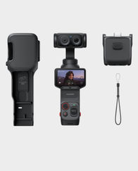 Insta360 Luna Ultra 8K Dual-Lens Gimbal Camera Standard Bundle | 1-Inch CMOS Sensor | 12x Zoom | 3-Axis Gimbal Stabilization | Detachable 2-Inch OLED Touchscreen | AI Tracking - Cosmic Black