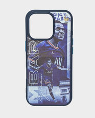 Silicone Football Edition Back Case for Apple iPhone 16 Pro - Mbappe/ Dark Blue