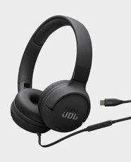 JBL Tune 520C Type-C Wired On-Ear Headphones | JBL Pure Bass Sound | 32mm Dynamic Drivers | 10Hz - 40kHz Frequency Response | Built-in Mic | Foldable Design | Compatible with Smartphones, Tablets and Laptops - Black