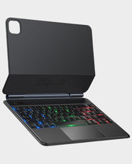 Hoco Di70 Pad Pro Magnetic Case with Keyboard for iPad Pro 2024 11-Inches | Arabic Version | Long Battery life | Backlight Keyboard | Scissor-Type Structure Key Travel | Bluetooth 5.1 - Black