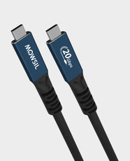 Mowsil USB4 Video Cable 4K | 1m Length | USB-C to USB-C | 20Gbps Data Transfer | 100W PD Fast Charging | 4K@60Hz Video Output | Thunderbolt 3 Compatible - Blue