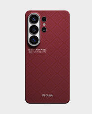 PITAKA Harvard Crimson Edge Case for Samsung Galaxy S26 Ultra |MagSafe Compatible | Aerospace-Grade Aramid Fiber | Ultra-Thin and Lightweight | Aaron Button Shortcut | Scratch Resistant - Crimson