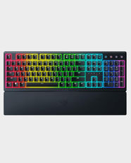 Razer Ornata V3 Low-Profile Full Size Gaming Keyboard | Mecha-Membrane Switches | 10-Zone RGB Lighting | Dedicated Media Controls | Magnetic Wrist Rest | Spill-Resistant | USB Wired | RZ03-04460100-R3M1- Black