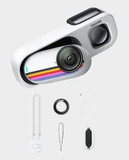 Insta360 GO 3S Retro Bundle Special Edition Action Camera | 128GB Storage | 4K Video | 12MP Photos | FlowState Stabilization | 360° Horizon Lock | TimeShift and Slow Motion | Film-Inspired Color Profiles - Canvas White