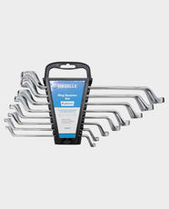 Gazelle G80301 8-Piece Ring Spanner Set | Chrome Vanadium Steel | 6x7 to 20x22mm Sizes | Corrosion and Wear Resistant | High Tensile Strength and Structural Rigidity | Polished Finish