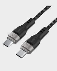 Acefast C11-03 USB-C to USB-C Magnetic Charging Cable | 60W Fast Charging | 1.2m Cable Length | Magnetic Nylon Braided Design | Zinc Alloy Connectors | Smart Chip Protection | USB 2.0 Data Transfer - Black