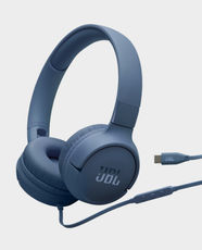 JBL Tune 520C Type-C Wired On-Ear Headphones | JBL Pure Bass Sound | 32mm Dynamic Drivers | 10Hz - 40kHz Frequency Response | Built-in Mic | Foldable Design | Compatible with Smartphones, Tablets and Laptops - Blue
