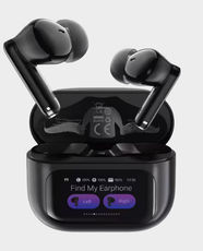 Acefast W6 Smart Screen True Wireless Earbuds | -35dB ANC & AI-Enhanced ENC | Smart Multi-Task Color Display | 13mm Dynamic Driver | 35 Hours Total Working Time | IPX4 Waterproof | Bluetooth 5.4 - Black