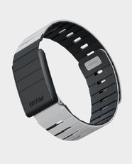 Skinarma Gemini Magnetic Watch Strap for WHOOP Band | Silicone Rubber Material | Secure Magnetic Fastening | Dual-Tone Design | Fits 140 mm - 210 mm | Water-Resistant | Compatible with WHOOP MG/5.0 - Chalk