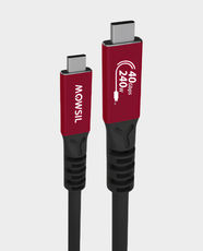 Mowsil USB4 Type-C Video Cable | 2m Length | Up to 8K@60Hz Video Output | 40Gbps Data Transfer Speed | 240W PD 3.1 & QC 4.0 Fast Charging | Data, Display and Power Transmission | Plug and Play