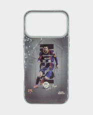 Football Edition Fiber Back Case for Apple iPhone 17 Pro Max - Messi/Barcelona