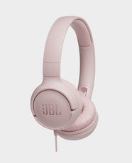 JBL Tune 500 On Ear Wired Headphone | 32mm Dynamic Driver | Built-in Microphone | Foldable | 3.5mm Audio Jack | JBL Pure Bass Sound - Pink