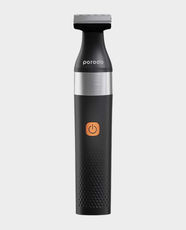 Porodo LifeStyle Dual Blade Beard Trimmer | 60 Min Runtime | Adjustable Comb 0-8mm | 600mAh Battery | Type-C Charging | IPX7 Waterproof | Patented Design | PD-LSROBT - Black