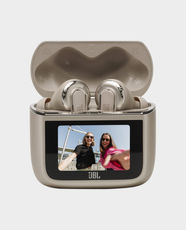 JBL Tour Pro 3 In-Ear True Wireless Noise Cancelling Earbuds | 1.57 Inch Smart Touchscreen Charging Case | 10.2mm Dynamic Driver | 44 Hours Playtime | JBL Spatial 360 Headtracking | Bluetooth 5.3 - Latte