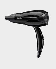 Babyliss Powerlight 2000 Hair Dryer | 2000W Power | Corded Electric | 2 Speed and 2 Heat Settings | 1.8m Cord | 65 km/h Airflow Speed | Cool Shot Button | Overheat Protection | D212SDE - Black