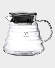 Macnoa MacPour Server 02 | 600ml Capacity | Borosilicate Glass Construction | Heat-Resistant PP Lid | High Thermal Shock Tolerance | Pour-Over and Manual Brewing Compatible | MP-25MPSR-CL - Transparent