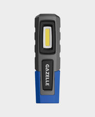 Gazelle G80392 Rechargeable Handheld Work Light | 400 Lumens | Dual LED Technology | 7500K Color Temperature | IPX6 Rating | USB-C Charging - Black/Blue