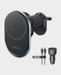 Anker Prime Wireless Car Charger (MagGo, AirCool, Pad) | Qi2 25W Max Output | 13N Ultra-Strong Magnetic Hold | Adjustable Angle | 360° Horizontal Rotation | MagSafe / Qi2-Enabled Devices Compatibility