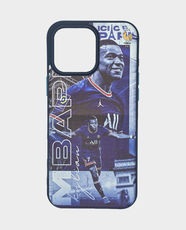 Silicone Football Edition Back Case for Apple iPhone 16 Pro Max - Mbappe/Dark Blue