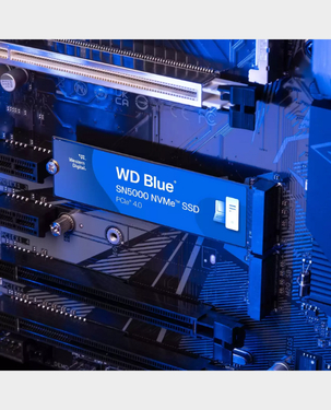 Western Digital Blue SSD SN5000 NVME 1TB Gen4 | PCIe Gen4 x4 |  M.2 2280 | 5,150MB/s | WDS100T4B0E - Blue