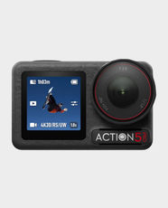 DJI Osmo Action 5 Pro Adventure Combo | Dual OLED Touchscreens | 4K Action Camera | Includes 2× Extreme Batteries, Battery Case & 1.5m Extension Rod | IP68 Waterproof - Black