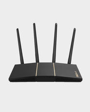 ASUS RT-AX57 AX3000 Dual Band WiFi 6 Extendable Router | 4 Antennas | Gigabit | RJ45 x 5 (1 WAN, 3 LAN) - Black