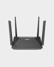 ASUS RT-AX52 AX1800 Dual Band WiFi 6 Extendable Router | 4 Antennas | Gigabit | RJ45 x 4 (1 WAN, 3 LAN) - Black