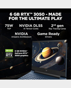 HP Victus 15-FA2009NE Gaming Laptop | Intel Core i5 13420H | 16GB RAM | 512GB SSD | NVIDIA GeForce RTX 3050 6GB | 15.6Inch FHD 144Hz | English Keyboard | Windows 11 | B85MDEA - Mica Silver