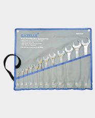 Gazelle G80327 12-Piece Combination Spanner Set | Chrome Vanadium Steel | 8-32mm Sizes | Corrosion and Wear Resistant | Polished Finish
