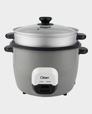Clikon Rice Cooker with Steamer | 2.8L Capacity | 1000W Power | Glass Lid with Black Top | LED Control Panel | Aluminum Steamer | Advanced Heating Coil System | Temperature Controller Protection | CK2734