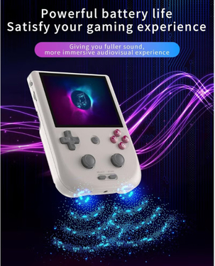 Anbernic RG405V Retro Handheld Gaming Console | 4-inch IPS Display | 128GB Storage | Android 12 - Gray