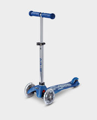 Micro Mini Deluxe Galaxy Glitter LED Kick Scooter - Navy Blue in Qatar