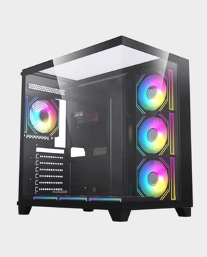 Buy Acegeek Horizon PC Case - Black in Qatar - AlaneesQatar.Qa
