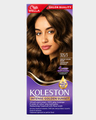 Koleston Intense Golden Sunset 305/3 Sunlight Golden Brown Hair Color Kit | 100% Grey Coverage | Lasts Up to 8 Weeks | Argan Oil Conditioned