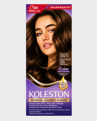 Koleston Intense Golden Sunset 304/15 Twilight Medium Brown Hair Color Kit | 100% Grey Coverage | Lasts Up to 8 Weeks | Argan Oil Conditioned