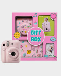 Fujifilm Instax Mini 12 Instant Camera Gift Box Bundle | Automatic Exposure Control | 60 mm f/12.7 Lens | Programmed Electronic Shutter 1/2 To 1/250 Sec | Built In Flash With Auto Light Adjustment - Blossom Pink