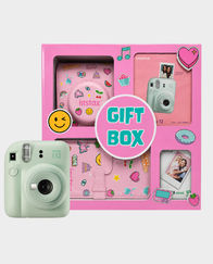 Fujifilm Instax Mini 12 Instant Camera Gift Box Bundle | Automatic Exposure Control | 60 mm f/12.7 Lens | Programmed Electronic Shutter 1/2 To 1/250 Sec | Built In Flash With Auto Light Adjustment - Mint Green